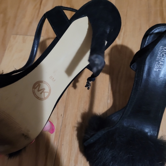 Iconic MK suede & fur heels - Picture 5 of 6